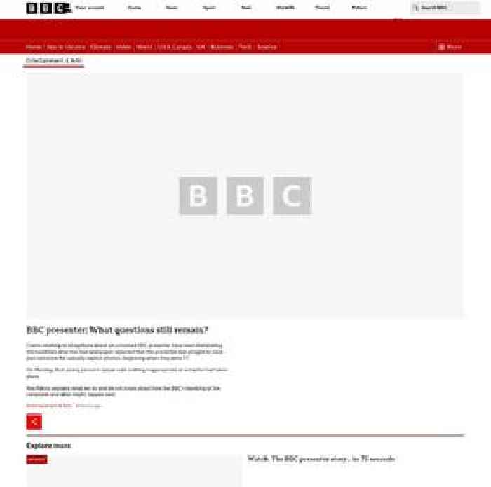 BBC presenter: What questions still remain?