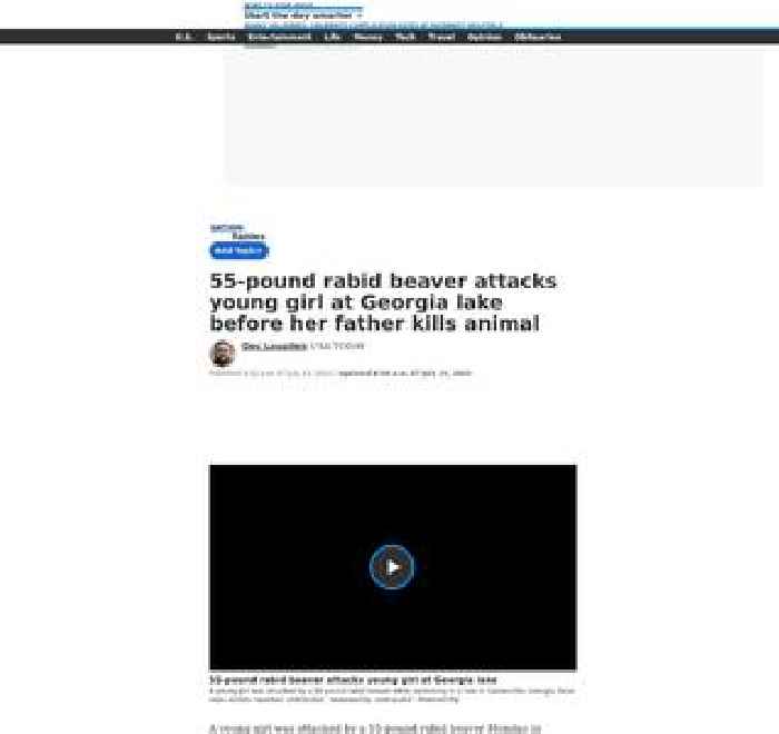 55-pound rabid beaver attacks young girl at Georgia lake before her father kills animal