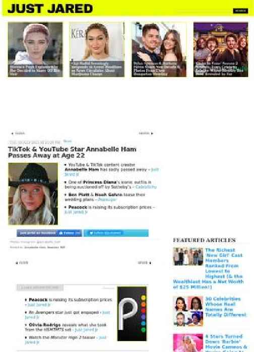 TikTok & YouTube Star Annabelle Ham Passes Away at Age 22