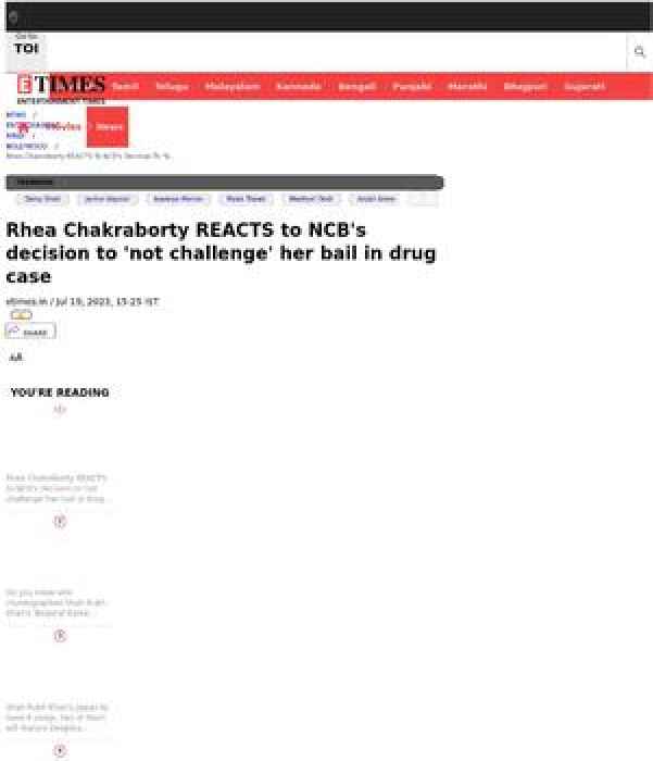 Rhea Chakraborty REACTS to NCB's decision