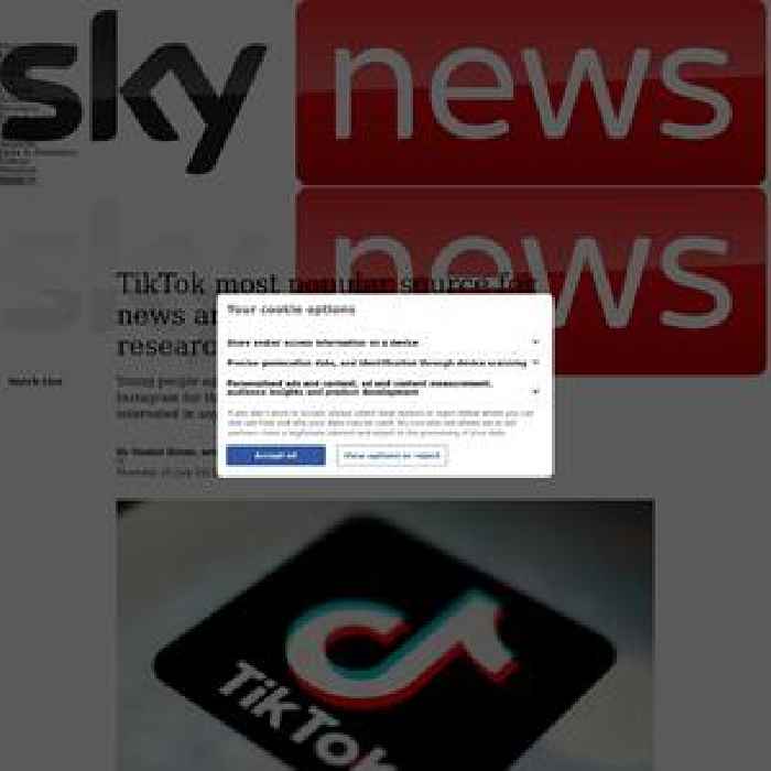 TikTok 'most popular source for news' among teenagers