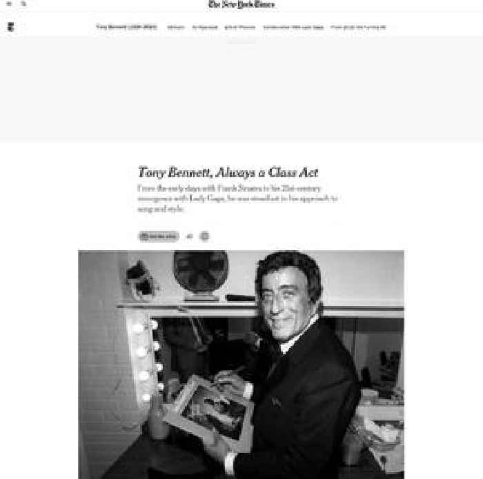 Tony Bennett’s Life in Pictures