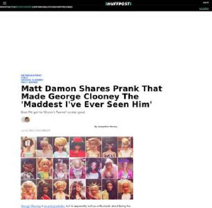 

    Matt Damon Shares Prank That Made George Clooney The 'Maddest I've Ever Seen Him'

