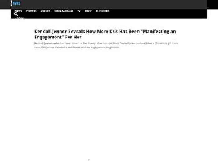 
                        Kendall Jenner Reveals Mom Kris is 