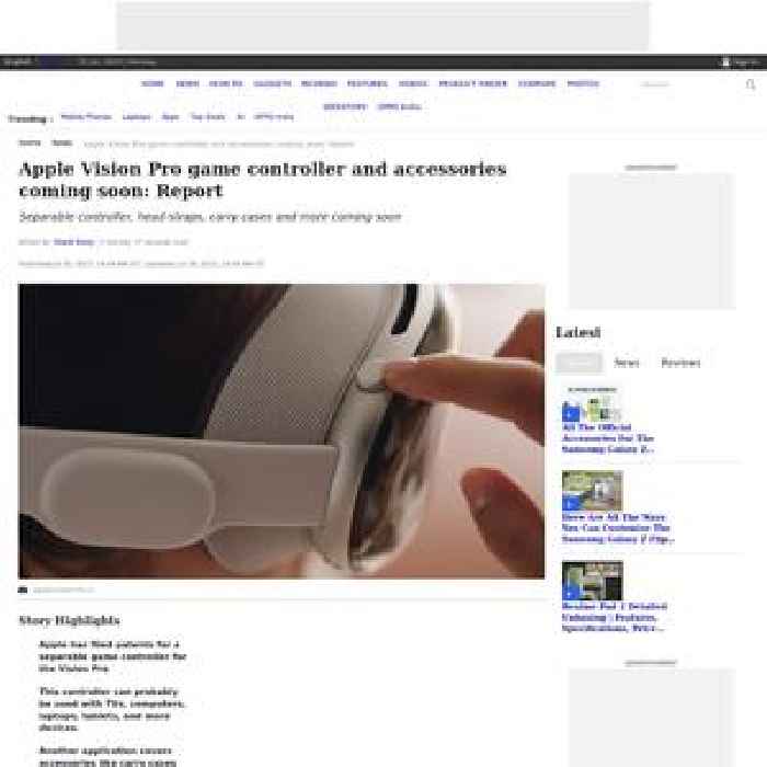 Apple Vision Pro game controller and accessories coming soon: Report