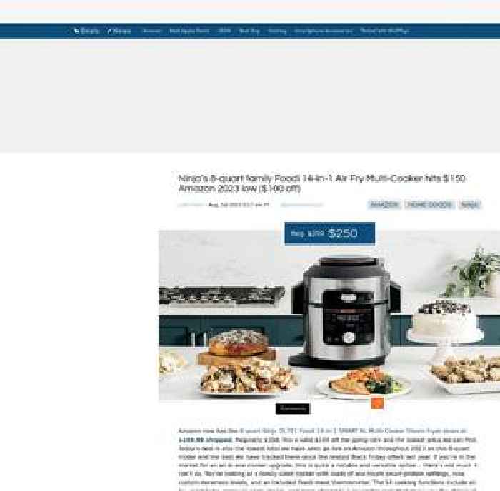 Ninja’s 8-quart family Foodi 14-in-1 Air Fry Multi-Cooker hits $150 Amazon 2023 low ($100 off)