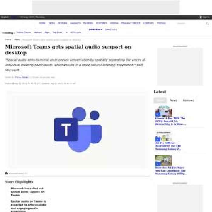Microsoft Teams gets spatial audio support on desktop