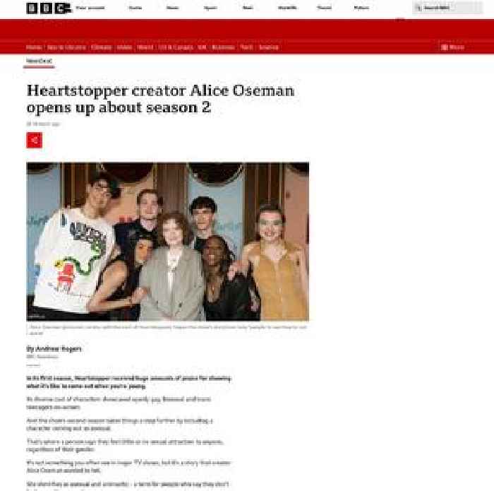 Heartstopper creator Alice Oseman opens up about season 2