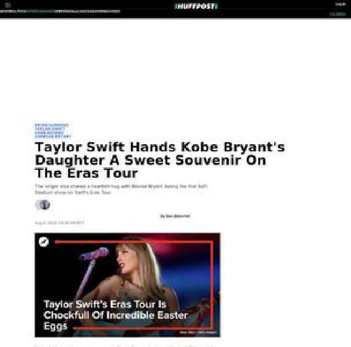

    Taylor Swift Hands Kobe Bryant's Daughter One Sweet Souvenir On The Eras Tour

