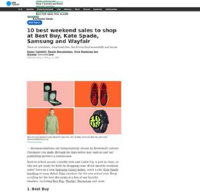 10 best weekend sales to shop at Best Buy, Kate Spade, Samsung and Wayfair