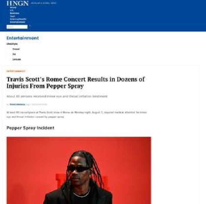 Travis Scott’s Rome Concert Results in Dozens of Injuries From Pepper Spray