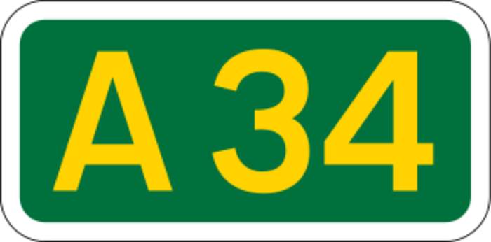 Biker hit by cars after barrier crash on A34 at East Ilsley