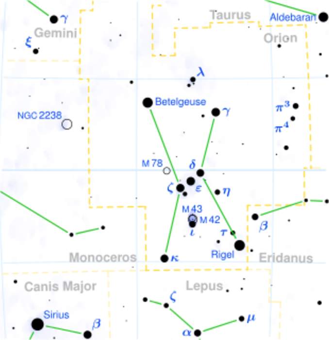 Betelgeuse to be Briefly Blocked by Asteroid on Dec. 12