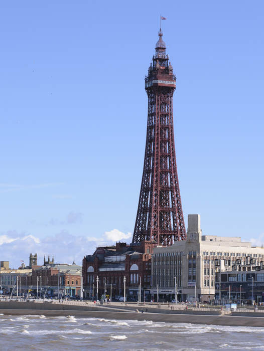 Blackpool Tower fire: Video appears to show flames near the top