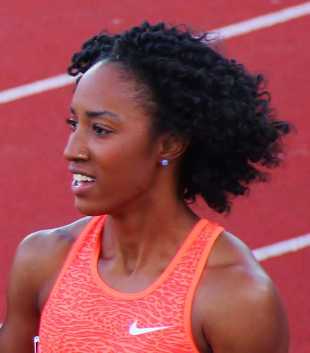 Brianna McNeal finishes second in 100-meter hurdles. Will she be cleared to race in Olympics?