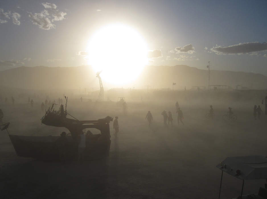 Burning Man effigy to fire up but abandoned sites create cleaning headache
