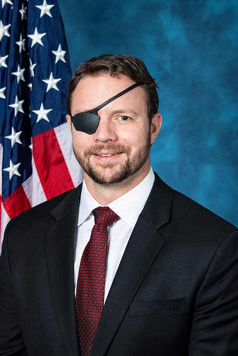 Dan Crenshaw returns to committee after eye surgery that left him blind