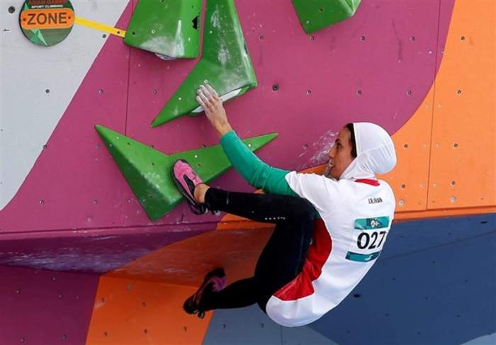 Iran's Elnaz Rekabi competes in climbing return after headscarf controversy