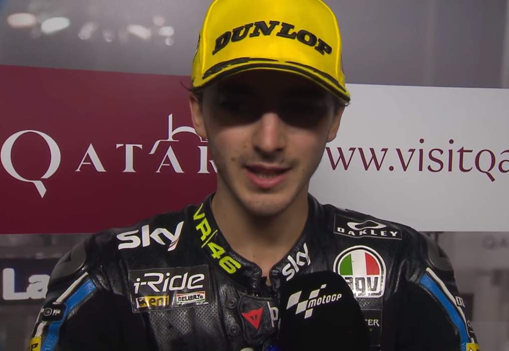 Bagnaia takes third in San Marino after crash