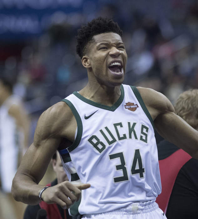 Giannis Antetokounmpo unleashes 3-pointer to lead Bucks past Lakers in showdown of NBA's best