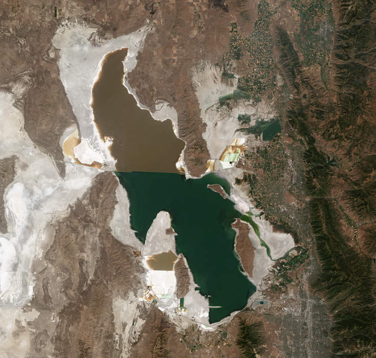 Great Salt Lake On Path To Hyper-Salinity, Mirroring Iranian Lake