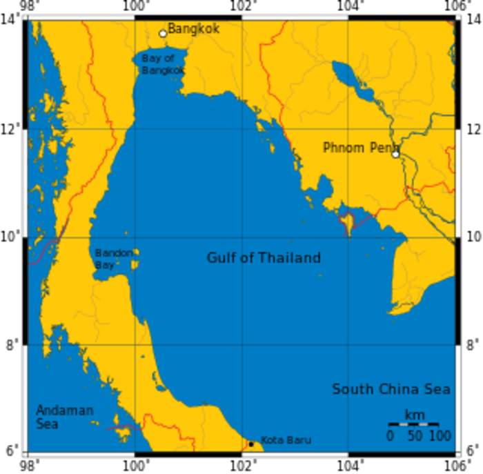 Thai warship capsizes in rough seas, leaving dozens missing