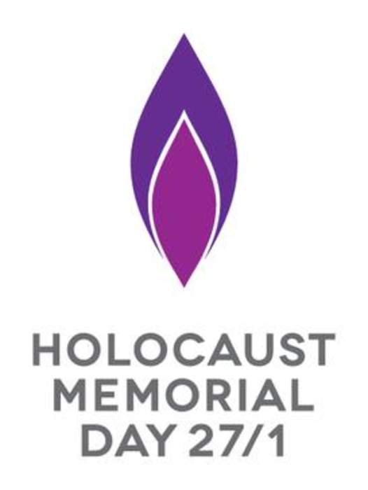 Landmarks glow purple to mark Holocaust Memorial Day