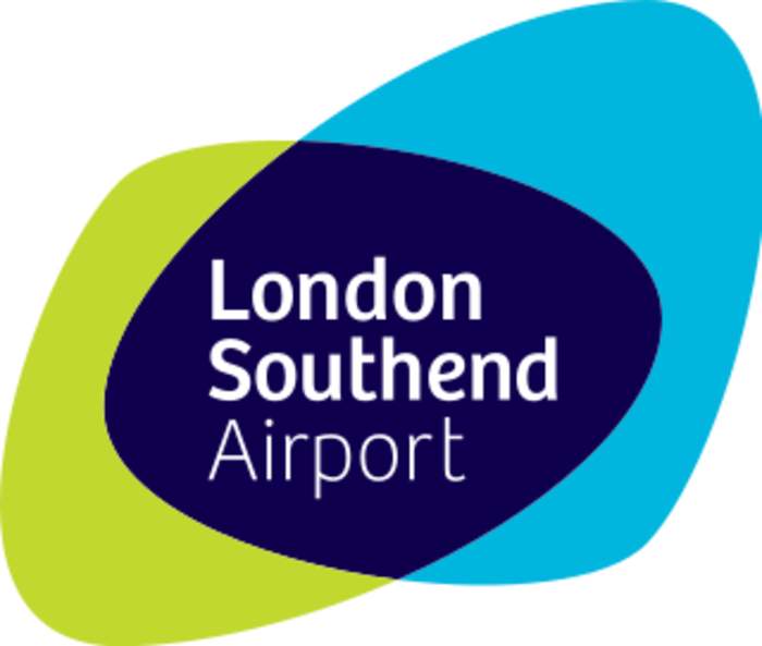 Aerial footage shows aftermath of plane crash at Southend Airport