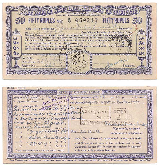 National Savings Certificates (India)