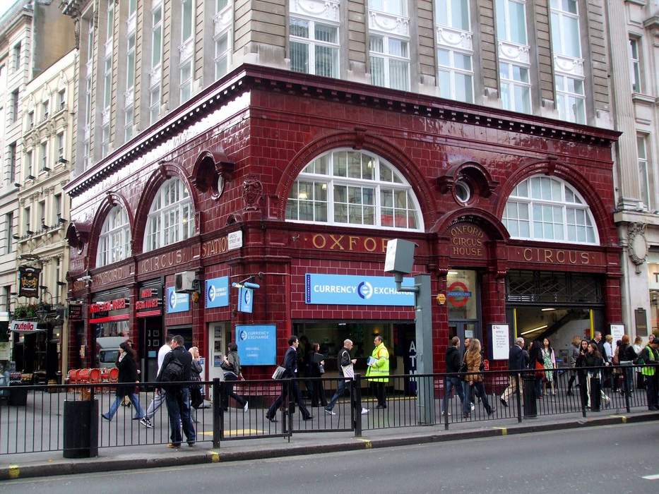 Oxford Circus tube station