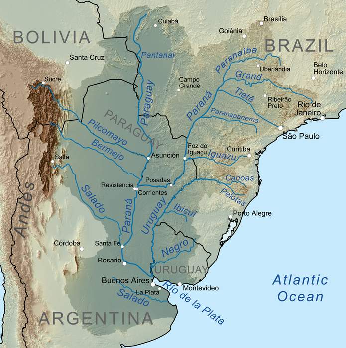 South America's drought-hit Paraná river at 77-year low