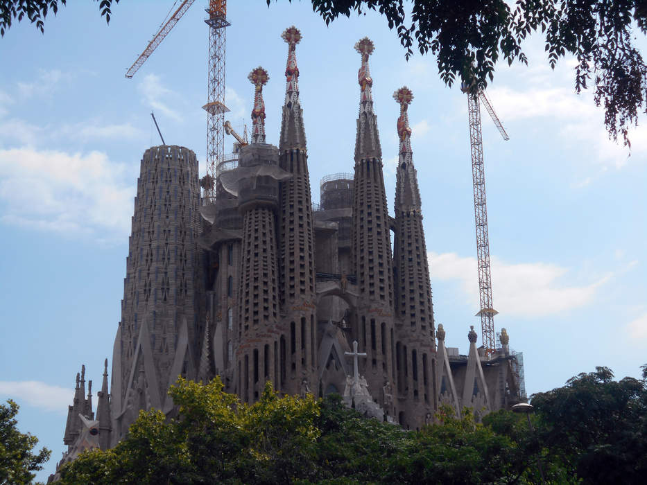 Sagrada Familia topped with huge star