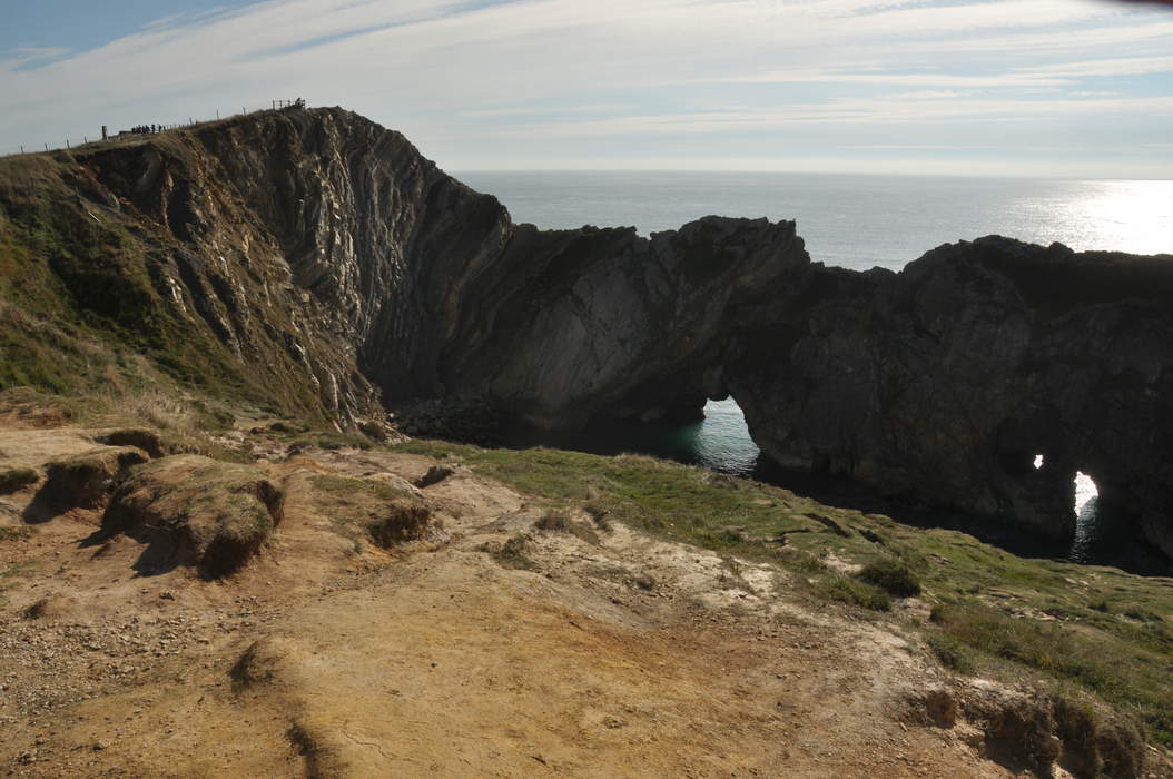 Stair Hole rescue: Man hanging off cliff saved by helicopter