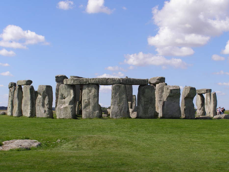 Stonehenge mosaics built using 200,000 Lego bricks