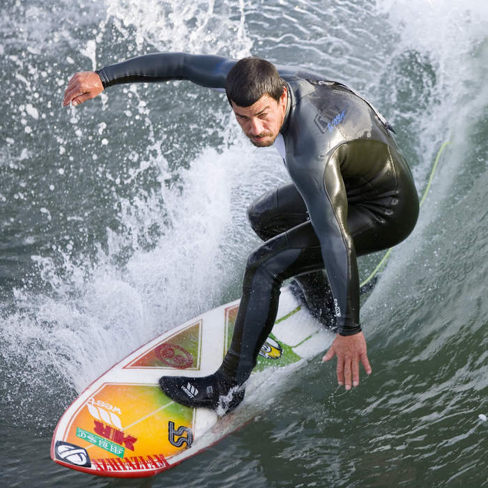 Watch: Surfers ride wave as it sweeps along Severn Estuary