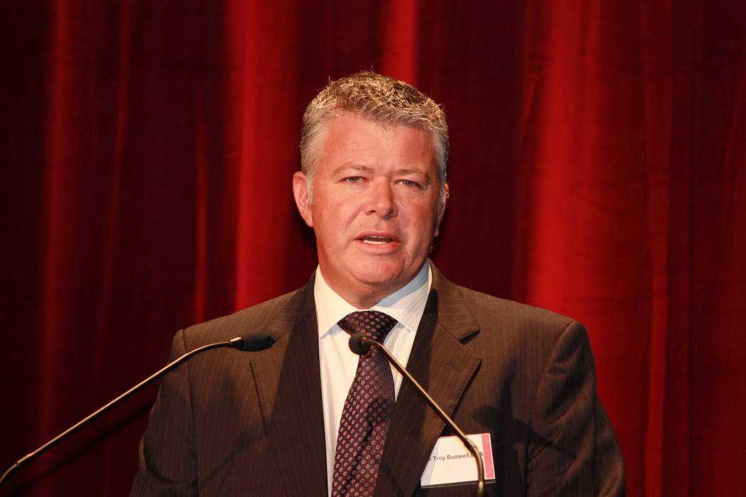 Former WA Treasurer Troy Buswell allegedly prodded partner down stairs with a broom