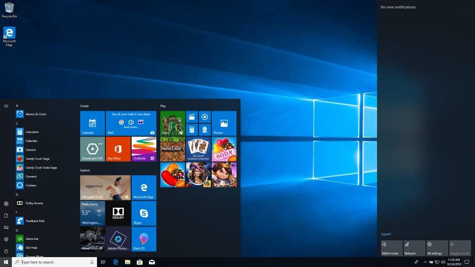 First look at Microsoft's Windows 10 operating system