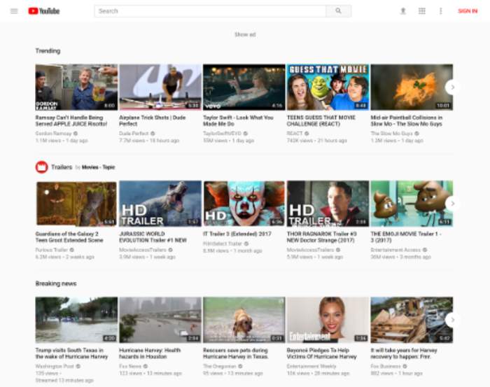 YouTube added 1,500 free movies, but good luck finding them