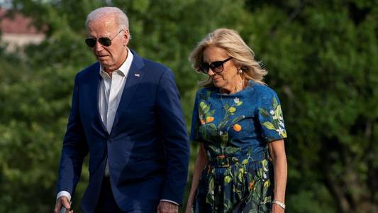 First lady responds to her husband quitting presidential race