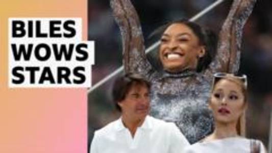 Best moments as Biles dazzles stars with stunning gymnastics display