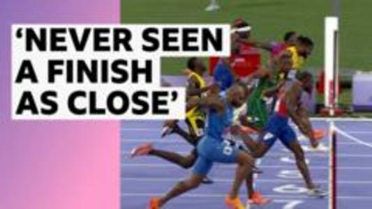 USA's Lyles wins thrilling 100m final by just 0.005 seconds