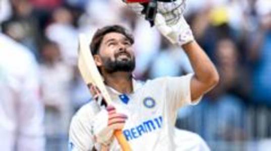 Pant scores century in first Test since car crash