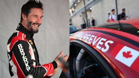 Keanu Reeves escapes injury after car goes off-track at pro auto racing debut