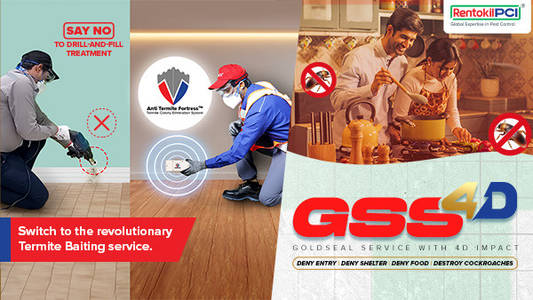Rentokil PCI Introduces India's First-Ever Termite Baiting Service and Innovative GoldSeal Service - 4D, Leading the Way in Sustainable Innovation