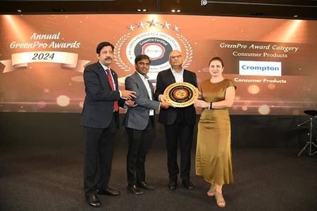 Crompton's Ceiling Fans Earn the Prestigious CII Green-Pro Certification for Excellence in Sustainability