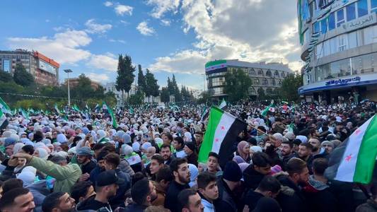 Syrians celebrate 'Victory Day' - but are nervous about what comes next