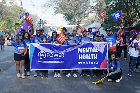 Mpower and Aditya Birla Group Join Forces at Tata Mumbai Marathon to Champion Mental Health Awareness