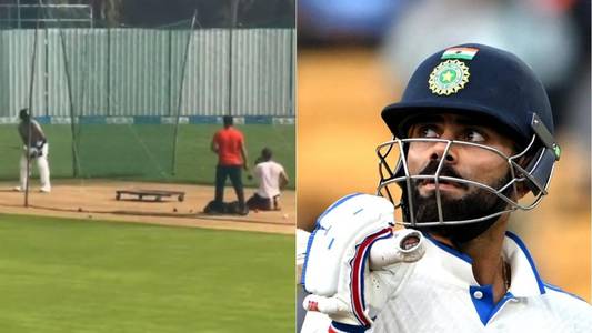 Kohli hits the nets with former India batting coach ahead of Ranji return: WATCH