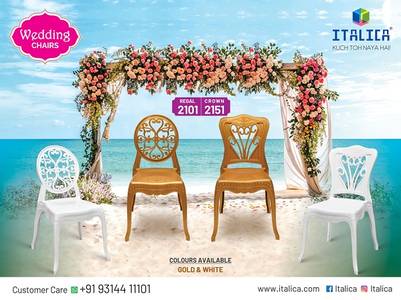 ITALICA Unveils Regal and Crown; Elegant Wedding Chairs for Unforgettable Celebrations