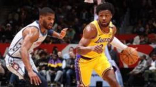 Crowd chant 'MVP' at Bronny James in Lakers win